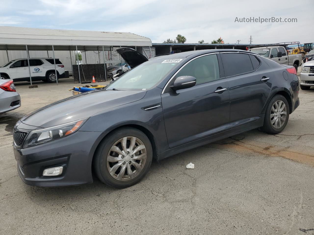 2015 Kia Optima Ex Gray vin: 5XXGN4A70FG432999