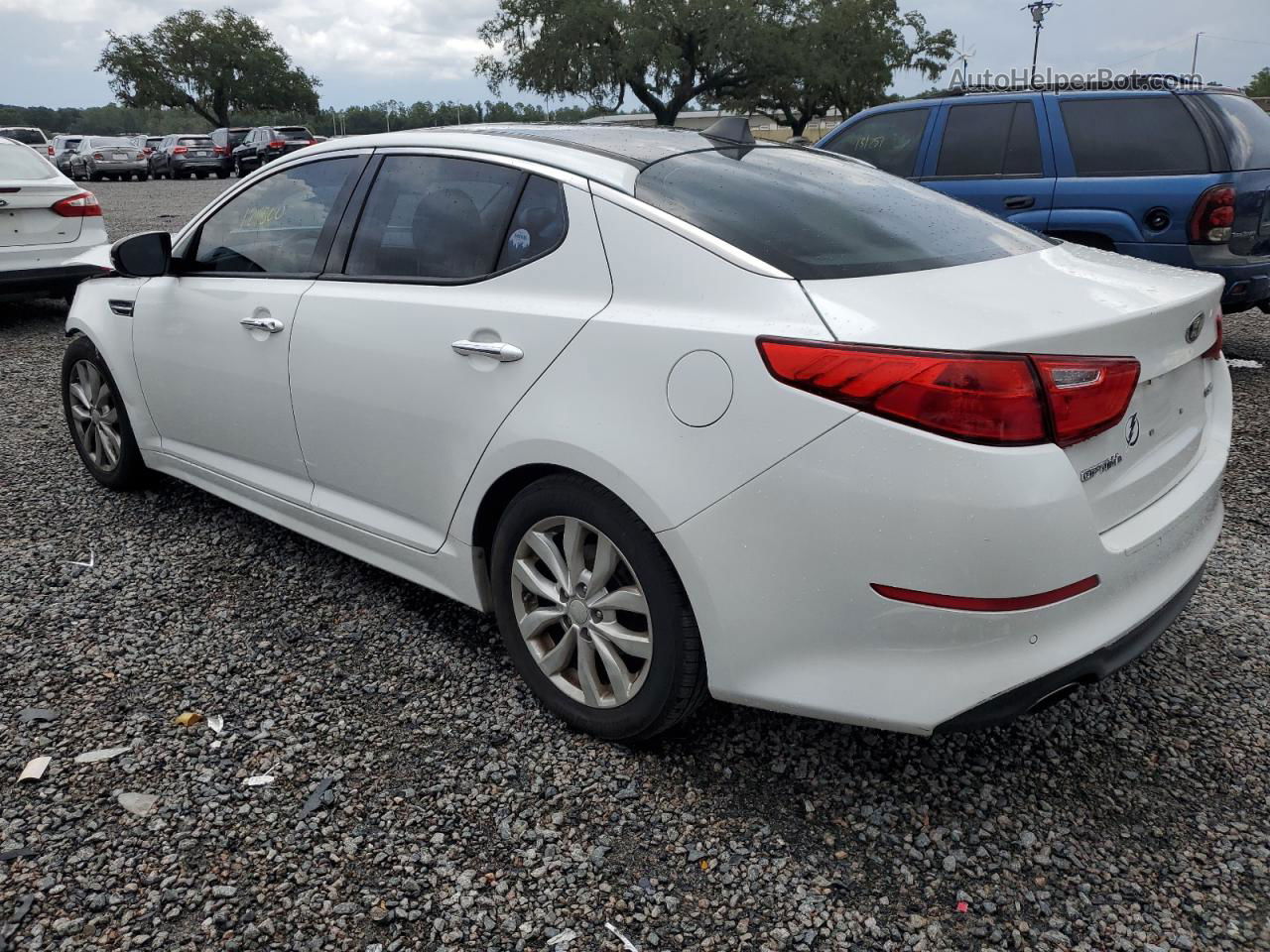 2015 Kia Optima Ex Белый vin: 5XXGN4A70FG471477