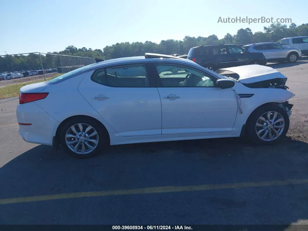 2015 Kia Optima Ex White vin: 5XXGN4A70FG479630