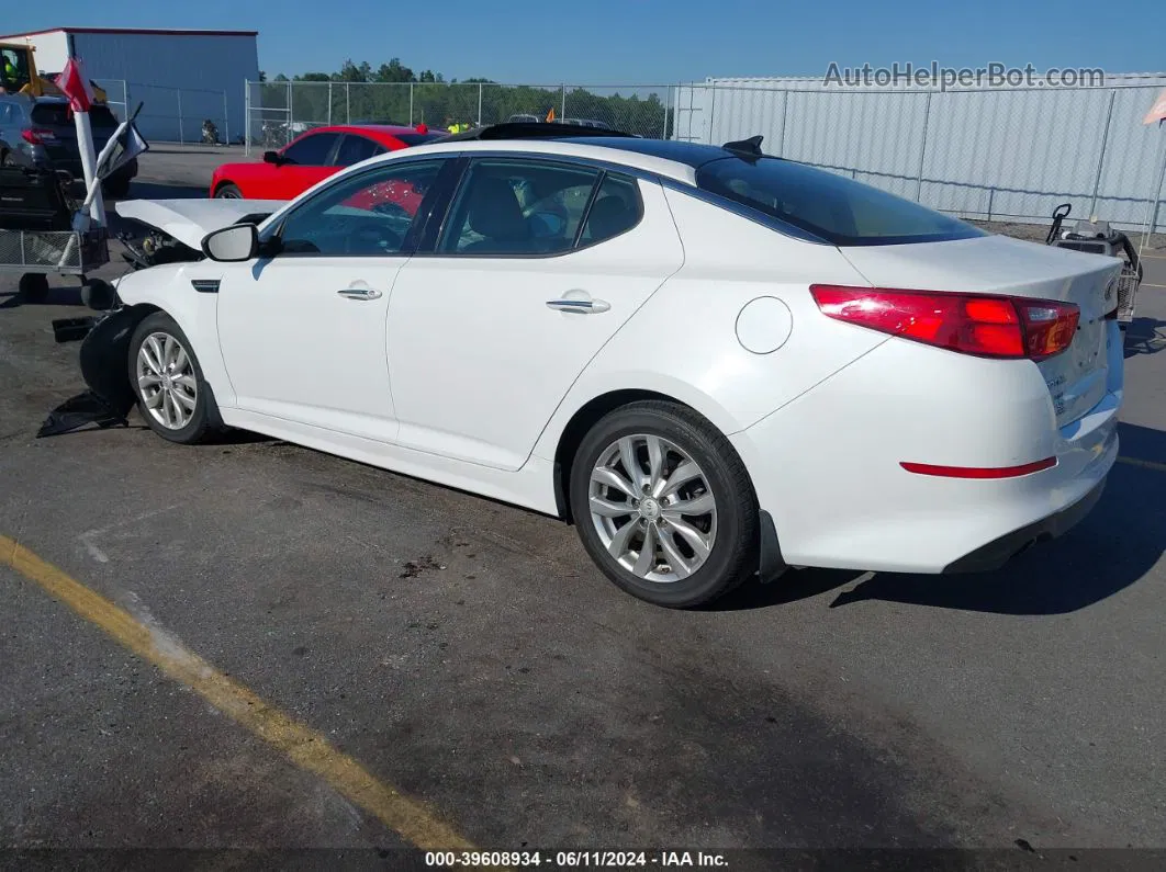 2015 Kia Optima Ex White vin: 5XXGN4A70FG479630