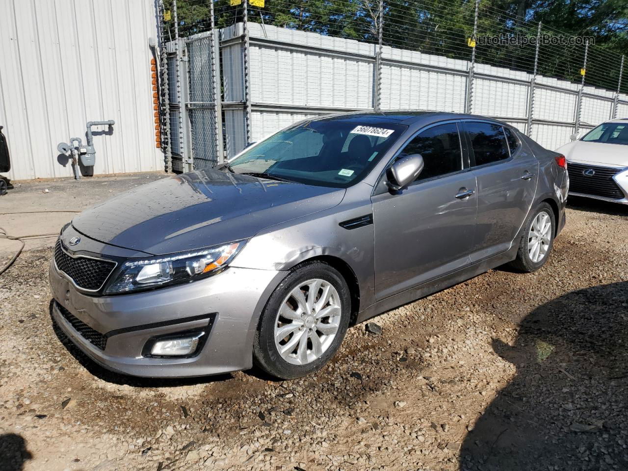 2015 Kia Optima Ex Gray vin: 5XXGN4A70FG496847