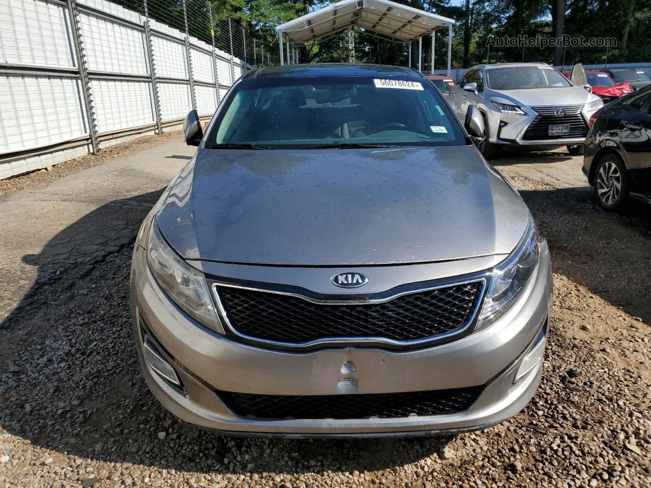 2015 Kia Optima Ex Серый vin: 5XXGN4A70FG496847