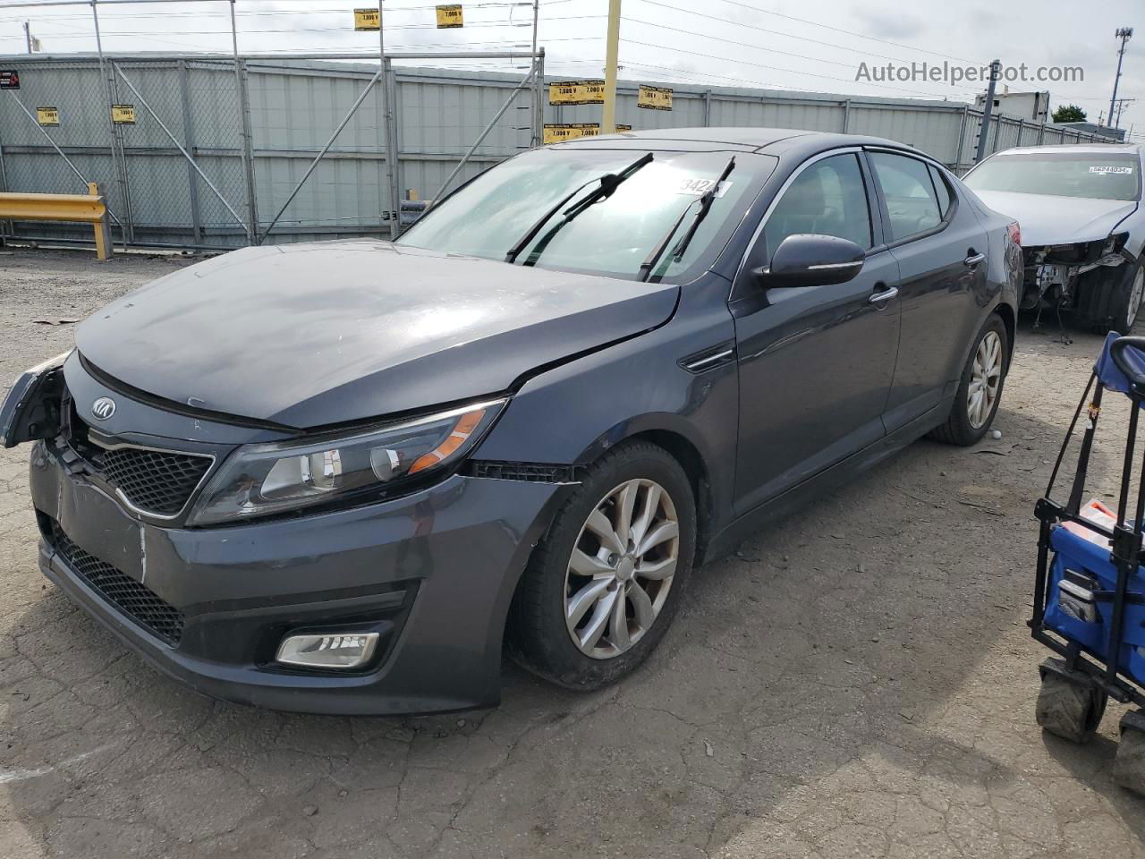 2015 Kia Optima Ex Серый vin: 5XXGN4A70FG508124