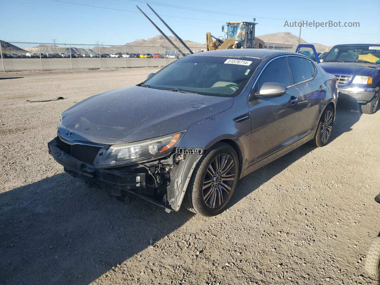 2014 Kia Optima Ex Gray vin: 5XXGN4A71EG263297