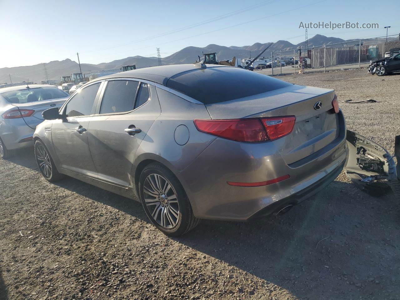 2014 Kia Optima Ex Gray vin: 5XXGN4A71EG263297