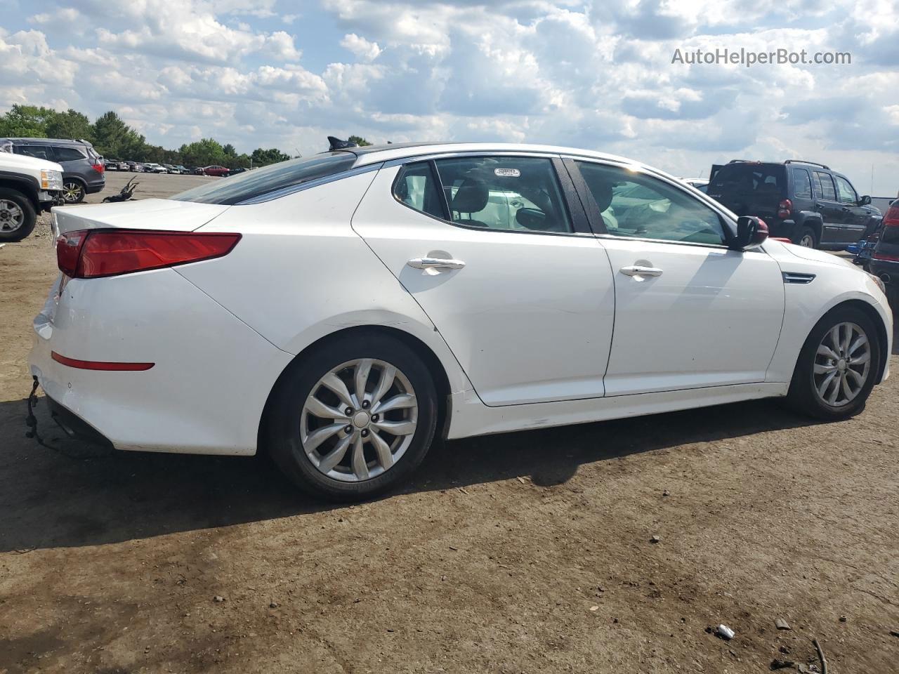 2014 Kia Optima Ex Белый vin: 5XXGN4A71EG300560