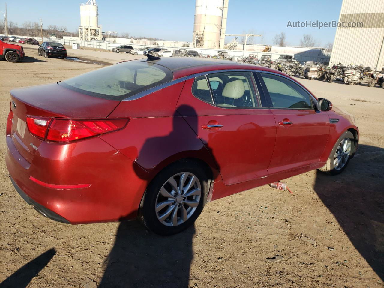 2014 Kia Optima Ex Red vin: 5XXGN4A71EG304575