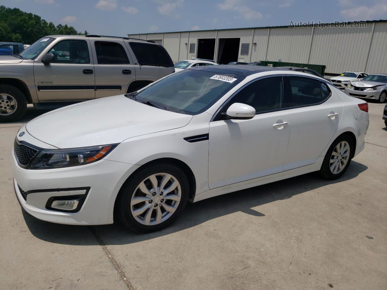 2014 Kia Optima Ex Белый vin: 5XXGN4A71EG330948