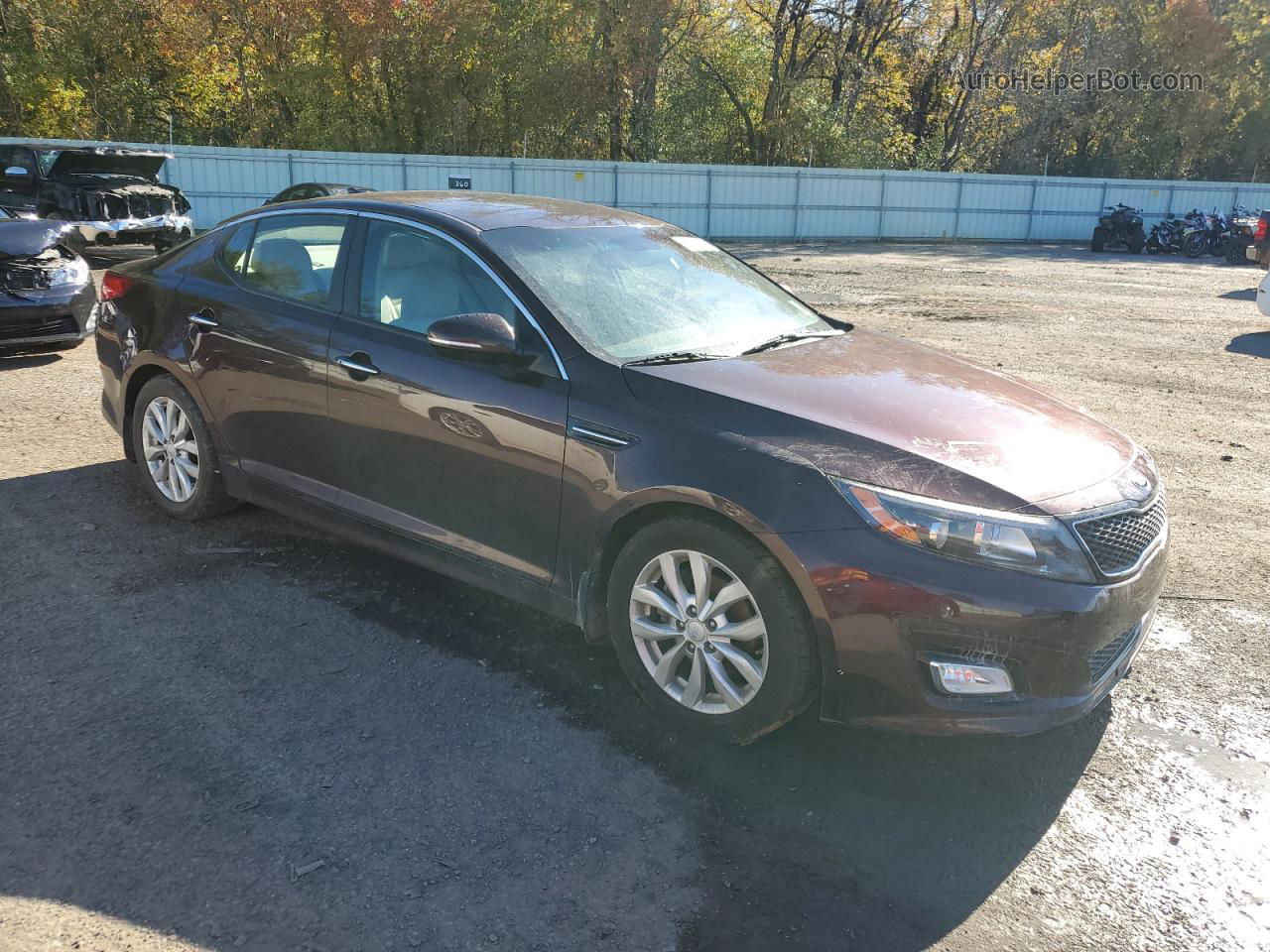 2015 Kia Optima Ex Темно-бордовый vin: 5XXGN4A71FG386289