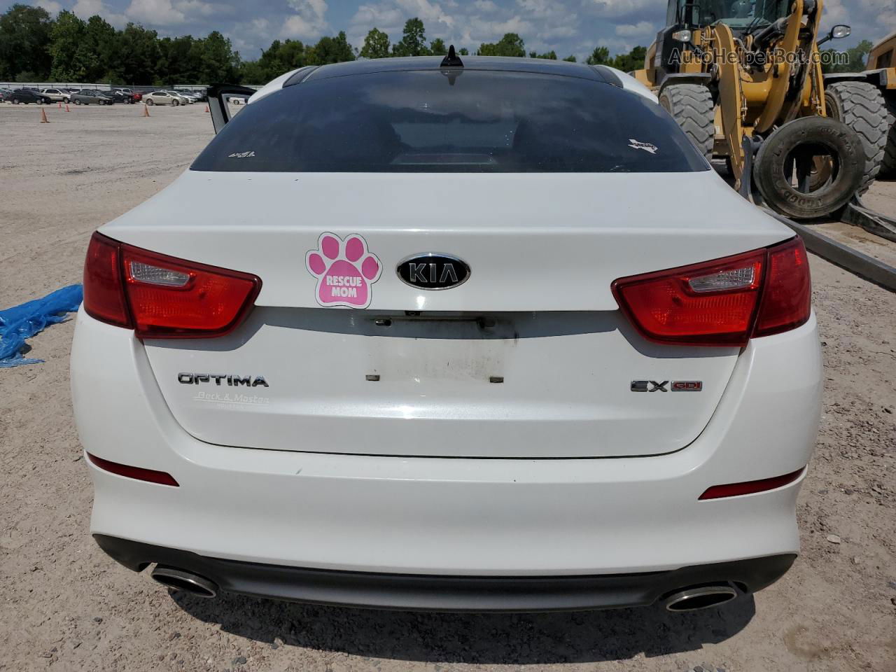 2015 Kia Optima Ex White vin: 5XXGN4A71FG475456