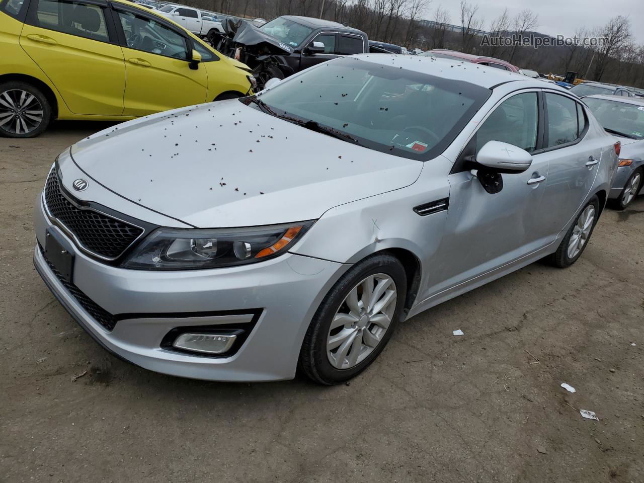 2015 Kia Optima Ex Серебряный vin: 5XXGN4A71FG515339