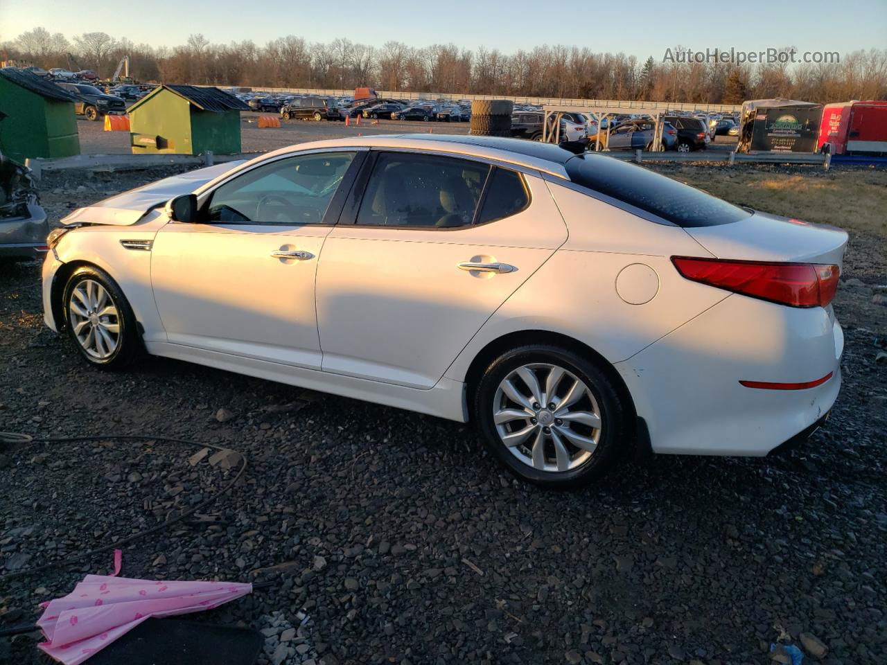 2014 Kia Optima Ex Белый vin: 5XXGN4A72EG292758