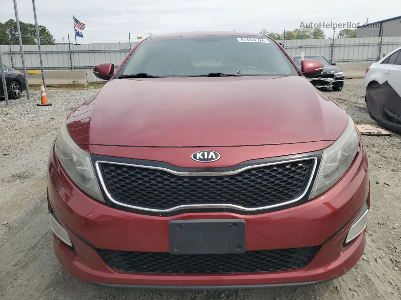 2014 Kia Optima Ex Красный vin: 5XXGN4A72EG310272