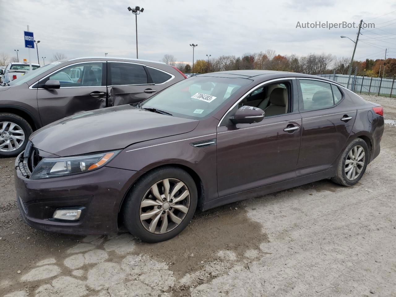 2014 Kia Optima Ex Фиолетовый vin: 5XXGN4A72EG322082