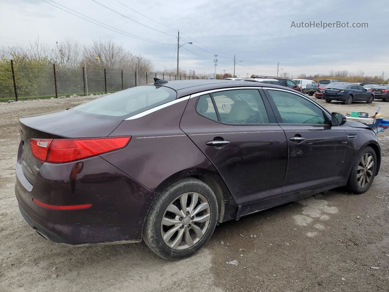 2014 Kia Optima Ex Фиолетовый vin: 5XXGN4A72EG322082