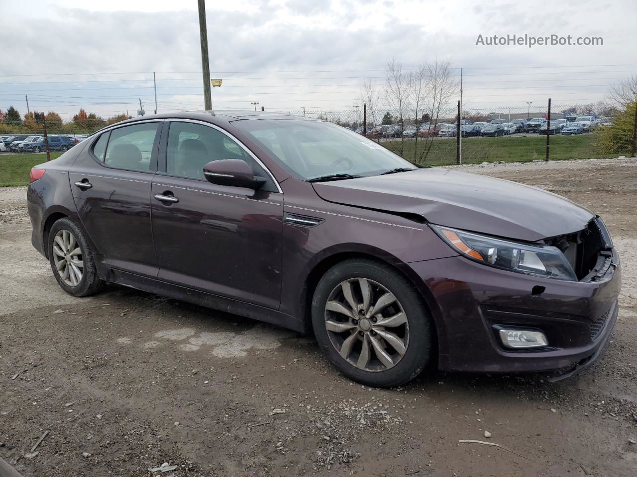 2014 Kia Optima Ex Фиолетовый vin: 5XXGN4A72EG322082