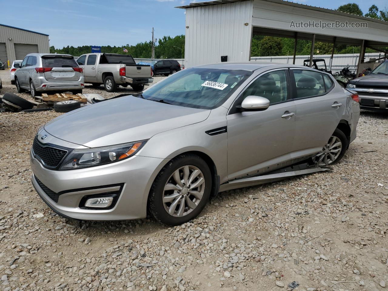 2014 Kia Optima Ex Серебряный vin: 5XXGN4A72EG336984