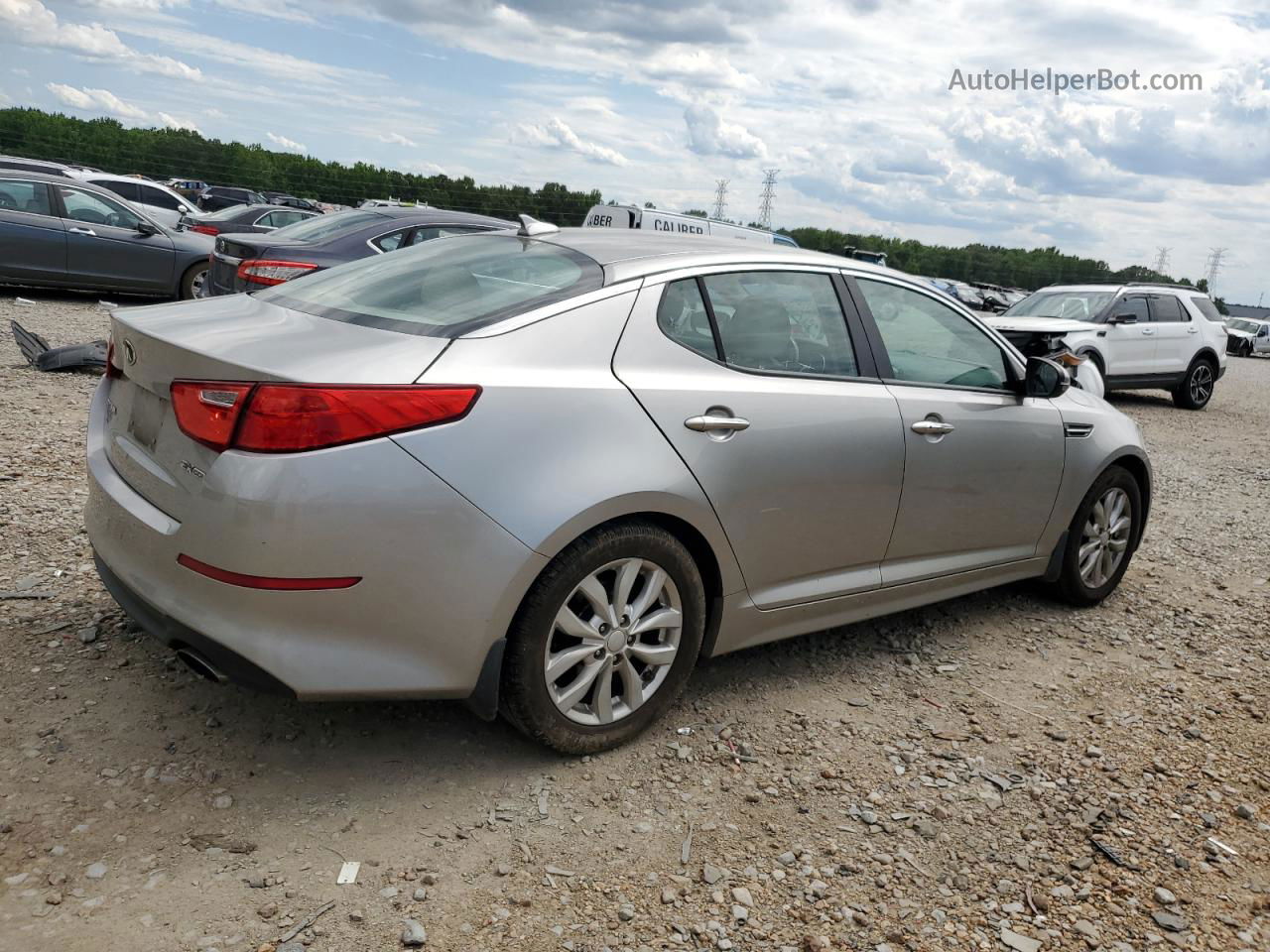 2014 Kia Optima Ex Серебряный vin: 5XXGN4A72EG336984