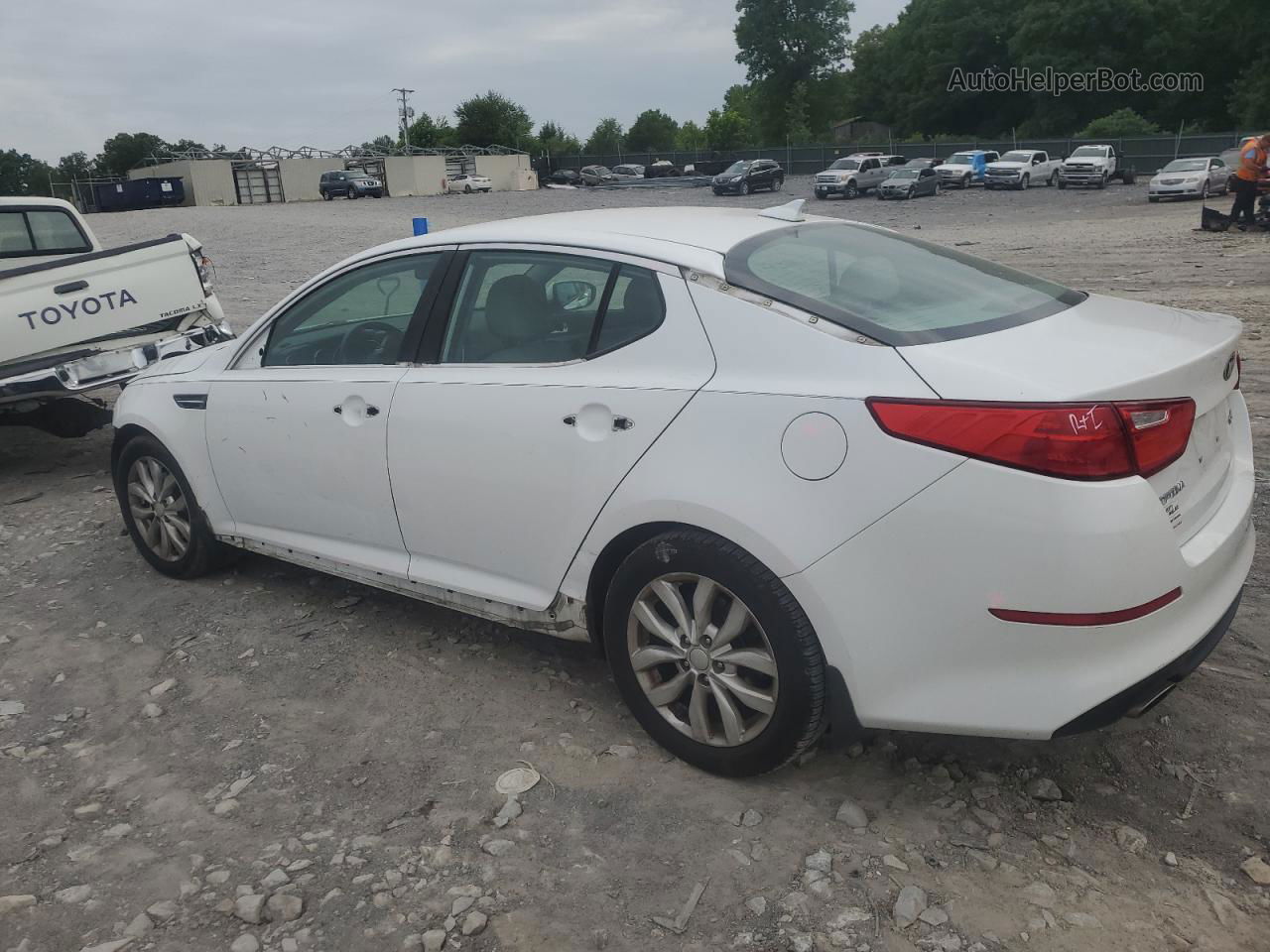 2015 Kia Optima Ex White vin: 5XXGN4A72FG400412