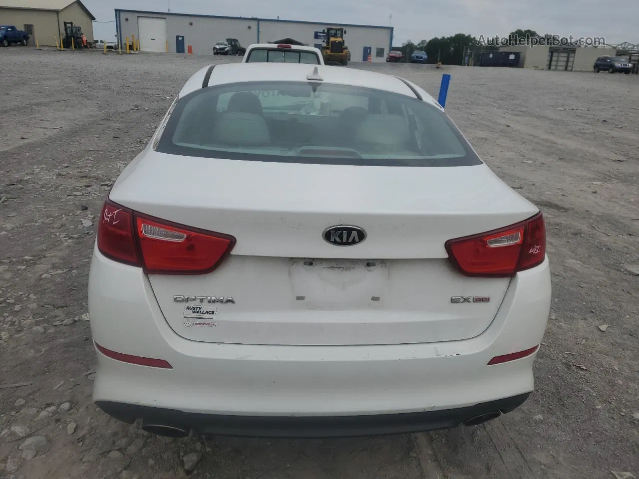 2015 Kia Optima Ex White vin: 5XXGN4A72FG400412