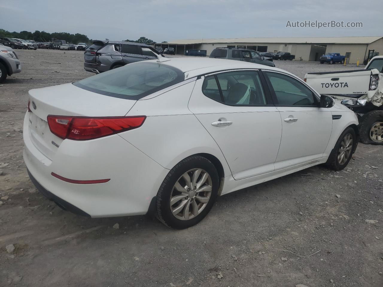 2015 Kia Optima Ex White vin: 5XXGN4A72FG400412