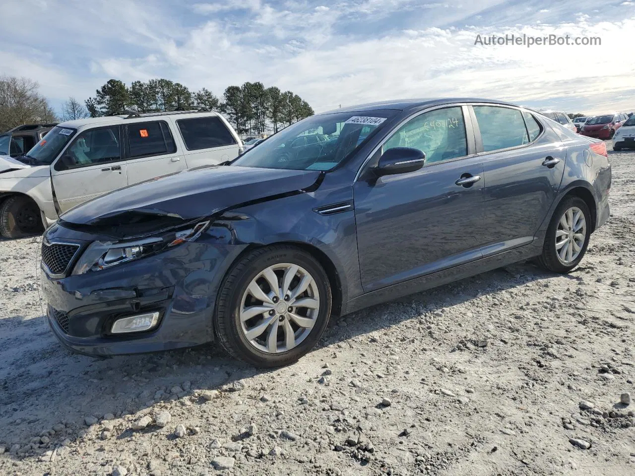 2015 Kia Optima Ex Blue vin: 5XXGN4A72FG413600