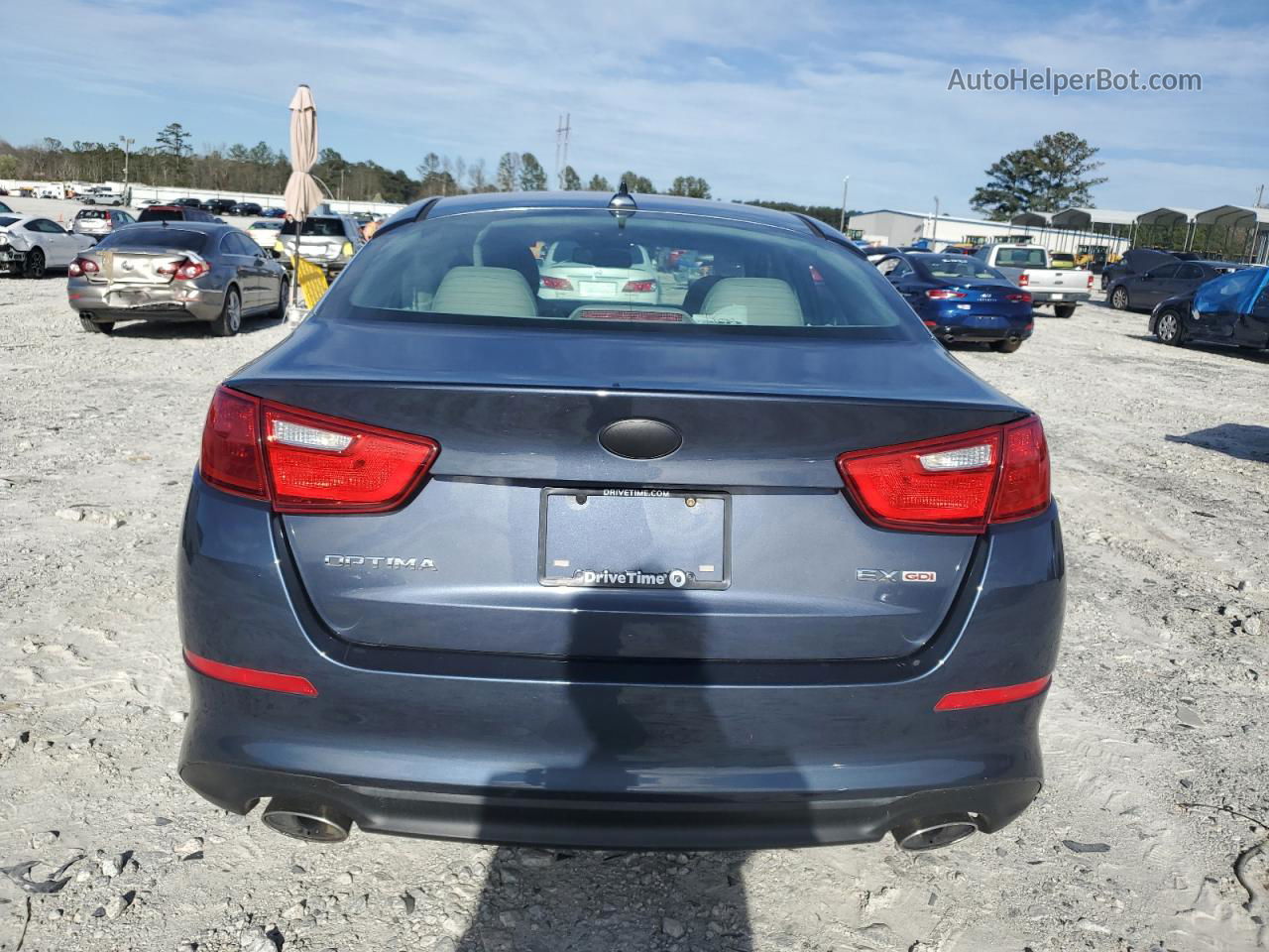 2015 Kia Optima Ex Blue vin: 5XXGN4A72FG413600