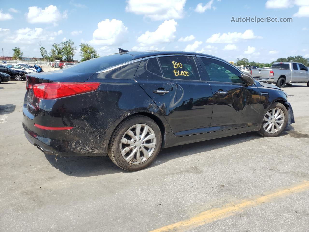 2015 Kia Optima Ex Черный vin: 5XXGN4A72FG425049