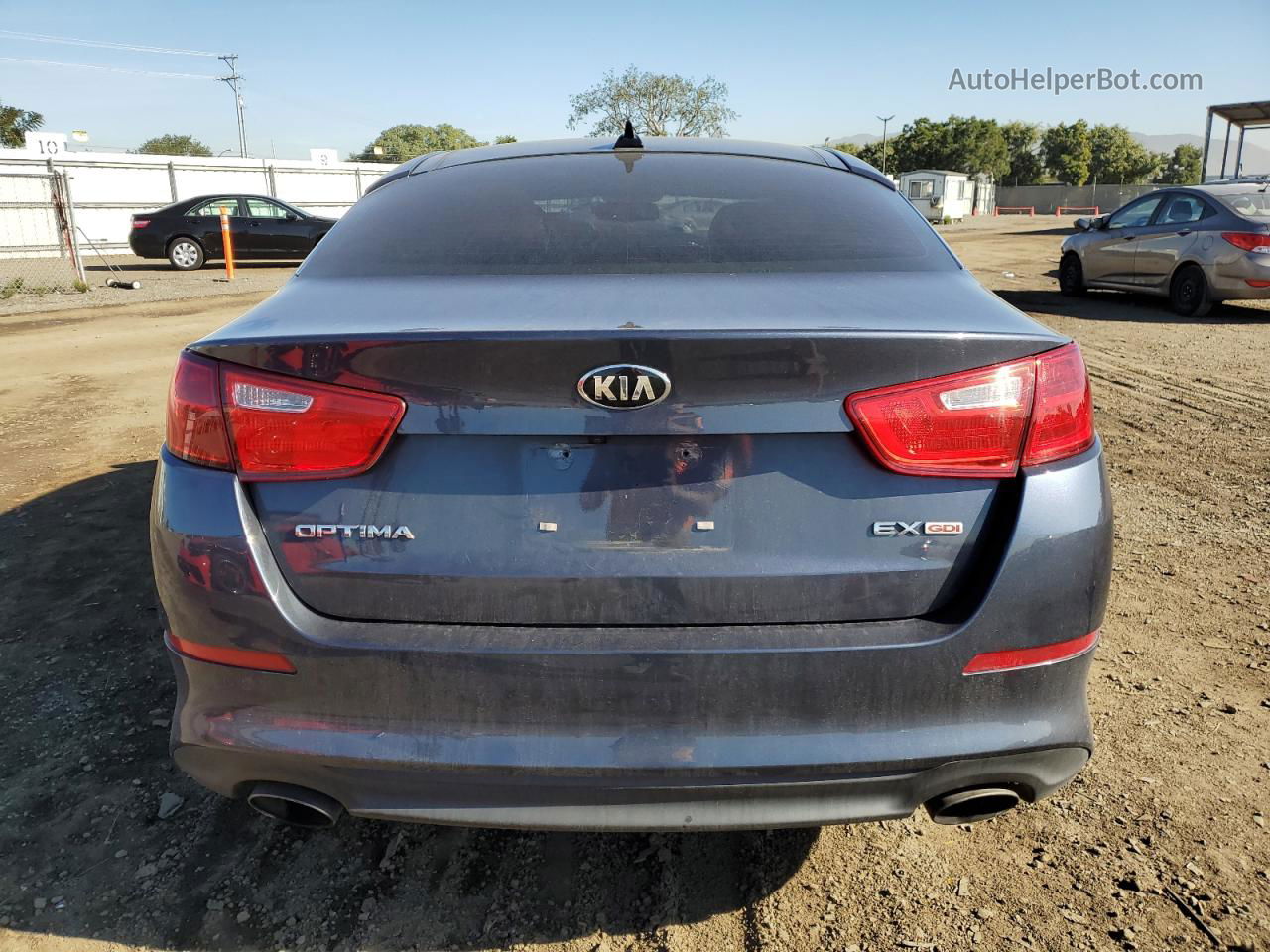 2015 Kia Optima Ex Синий vin: 5XXGN4A72FG485266