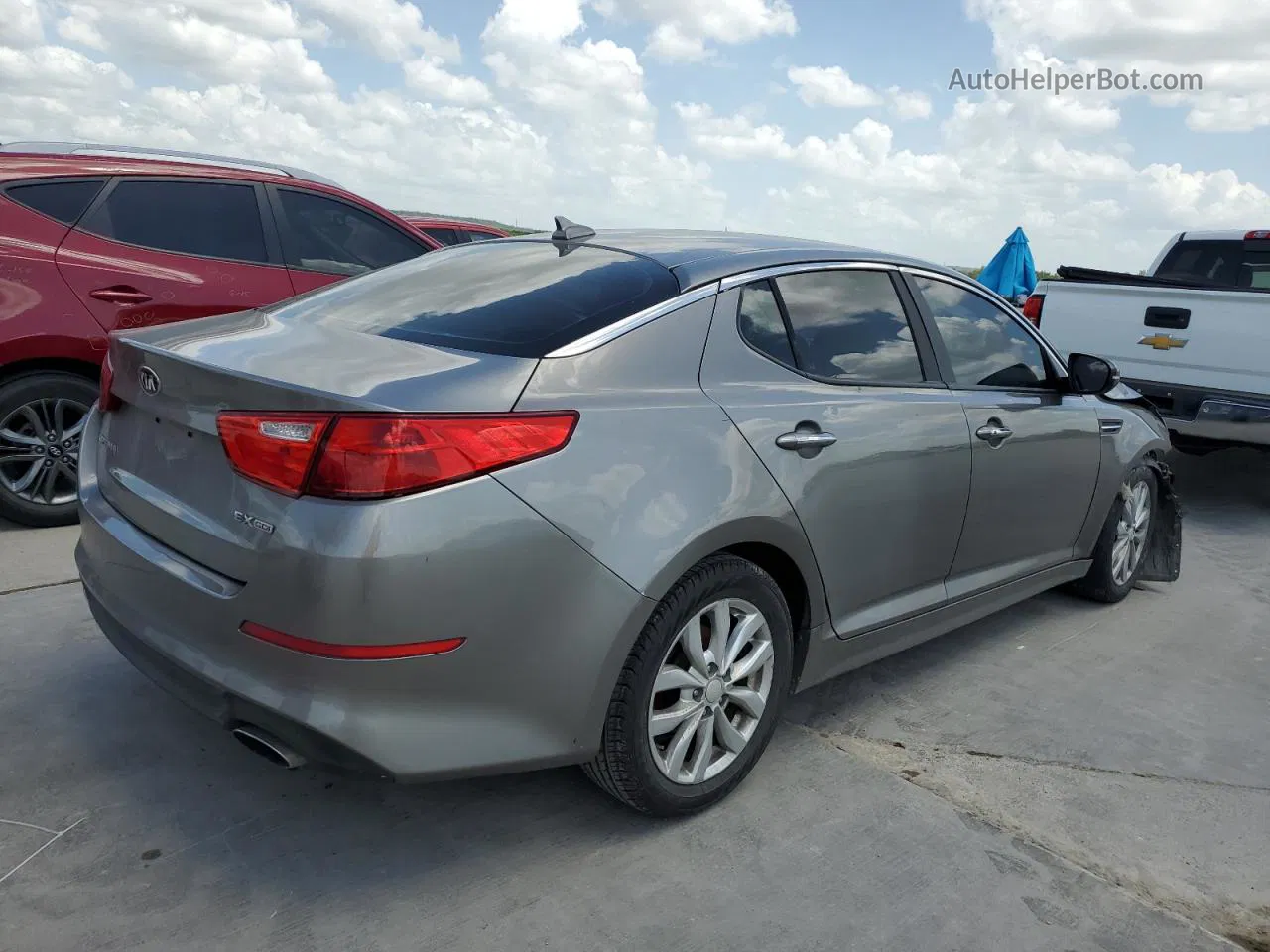 2015 Kia Optima Ex Желто-коричневый vin: 5XXGN4A72FG491083