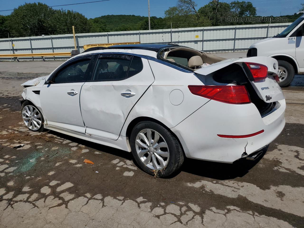 2015 Kia Optima Ex Белый vin: 5XXGN4A72FG497501