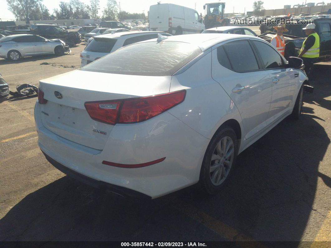 2015 Kia Optima Ex White vin: 5XXGN4A72FG499068