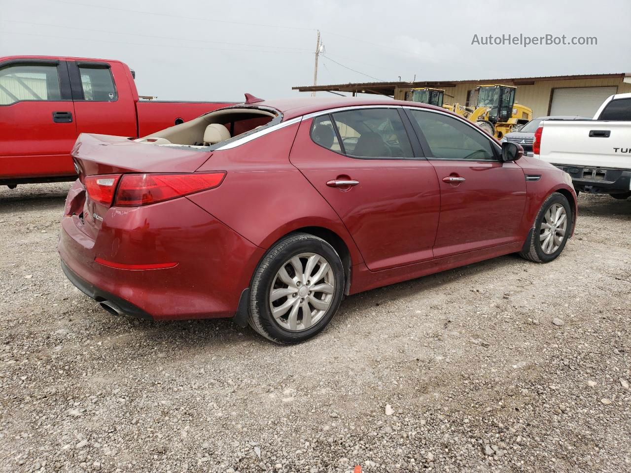 2014 Kia Optima Ex Burgundy vin: 5XXGN4A73EG304576