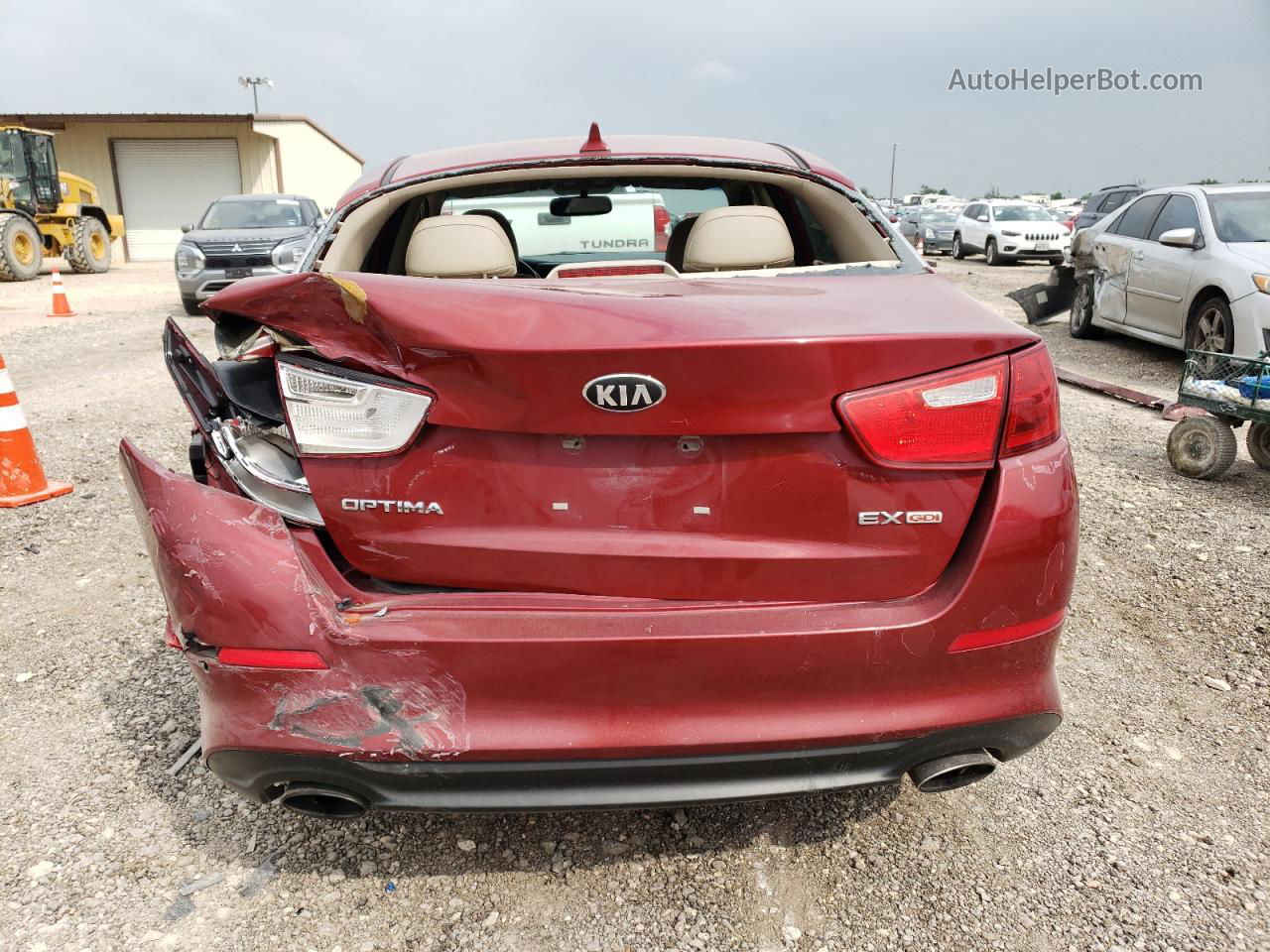 2014 Kia Optima Ex Бордовый vin: 5XXGN4A73EG304576