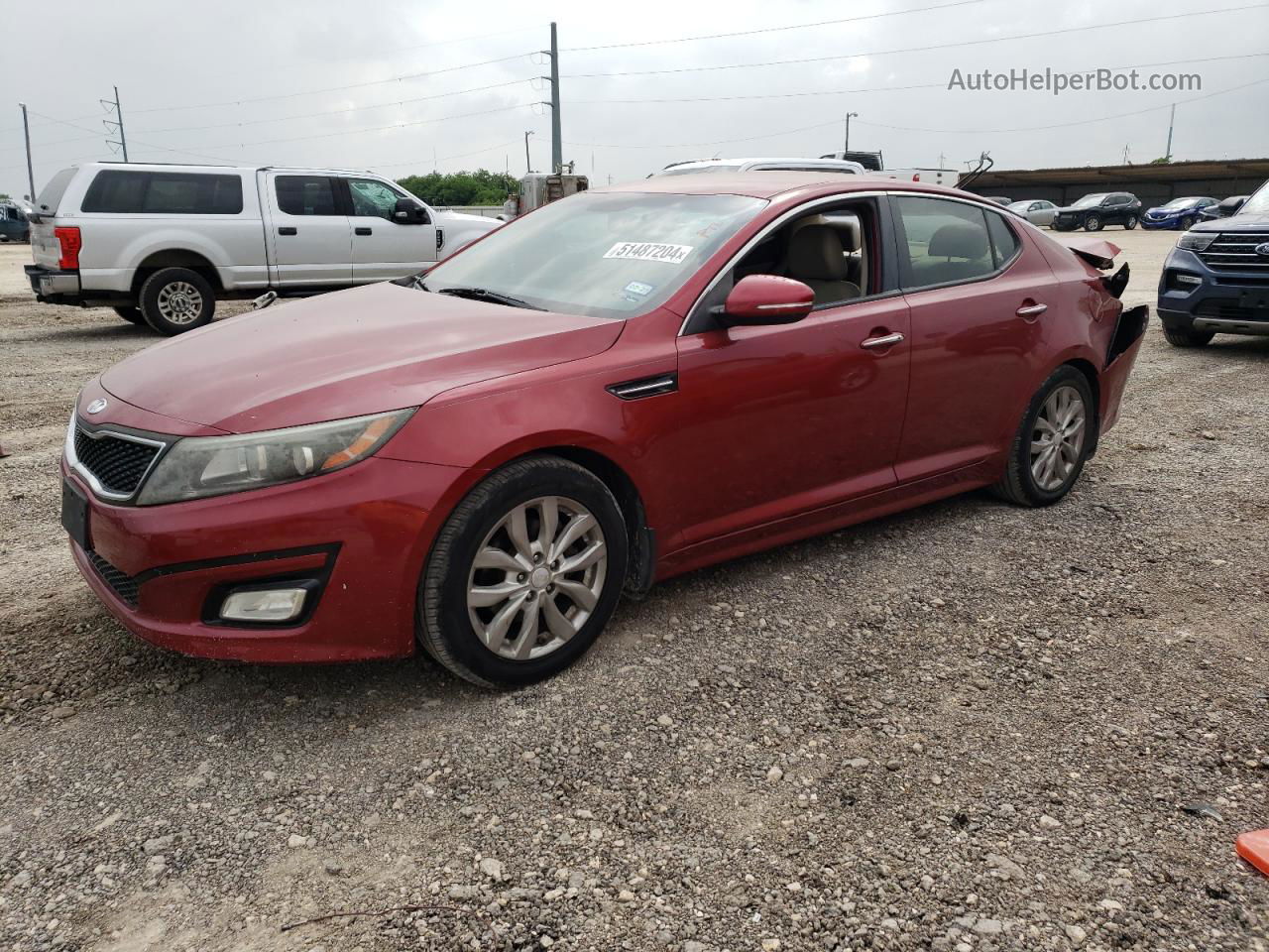 2014 Kia Optima Ex Бордовый vin: 5XXGN4A73EG304576