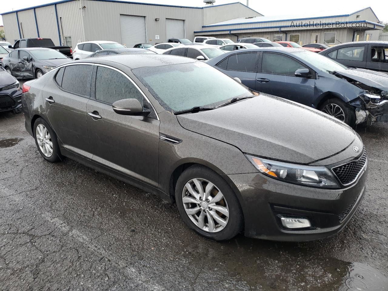 2014 Kia Optima Ex Коричневый vin: 5XXGN4A73EG313584