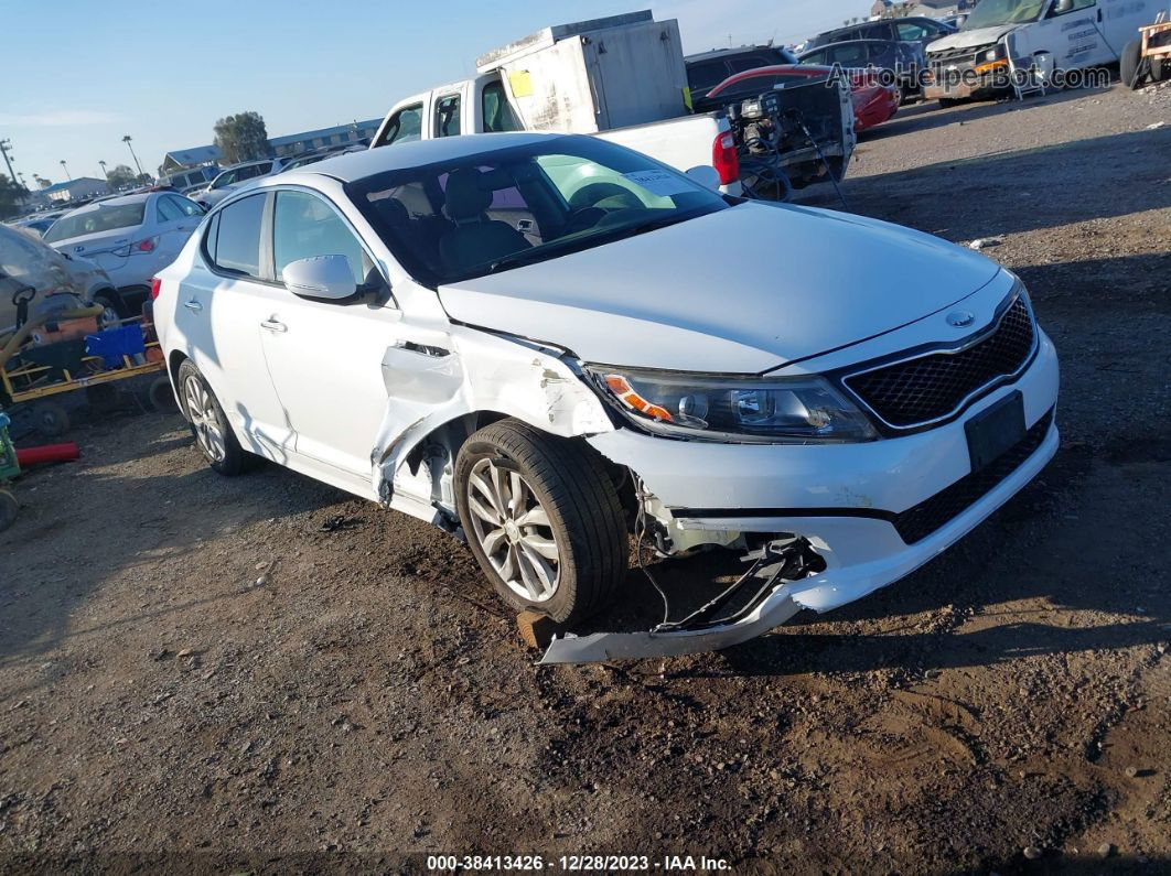 2014 Kia Optima Ex White vin: 5XXGN4A73EG337223