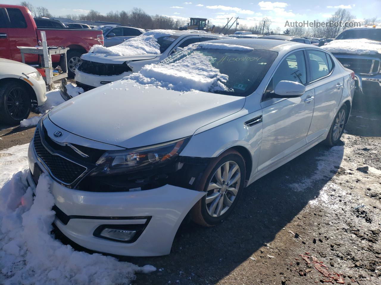 2014 Kia Optima Ex Белый vin: 5XXGN4A73EG349968