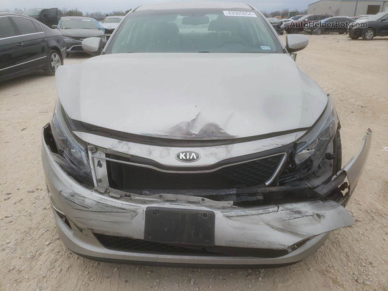 2015 Kia Optima Ex Серебряный vin: 5XXGN4A73FG370661