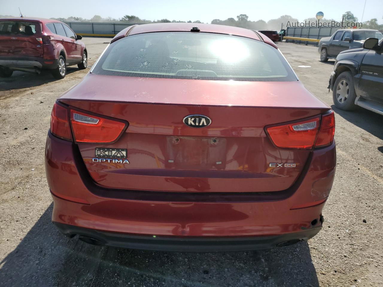 2015 Kia Optima Ex Red vin: 5XXGN4A73FG419938