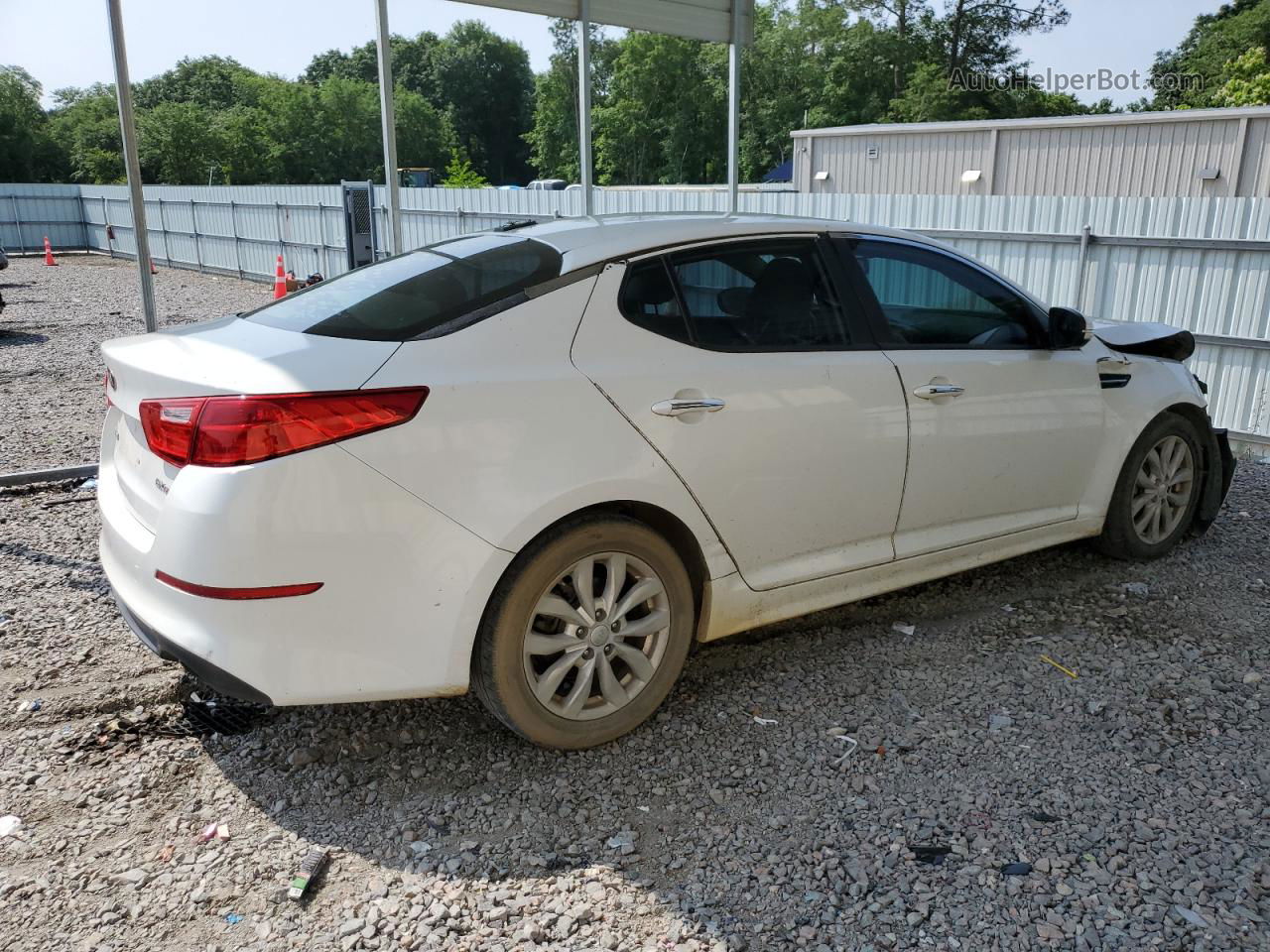 2015 Kia Optima Ex White vin: 5XXGN4A73FG493523