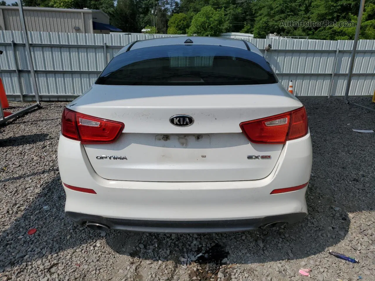 2015 Kia Optima Ex White vin: 5XXGN4A73FG493523