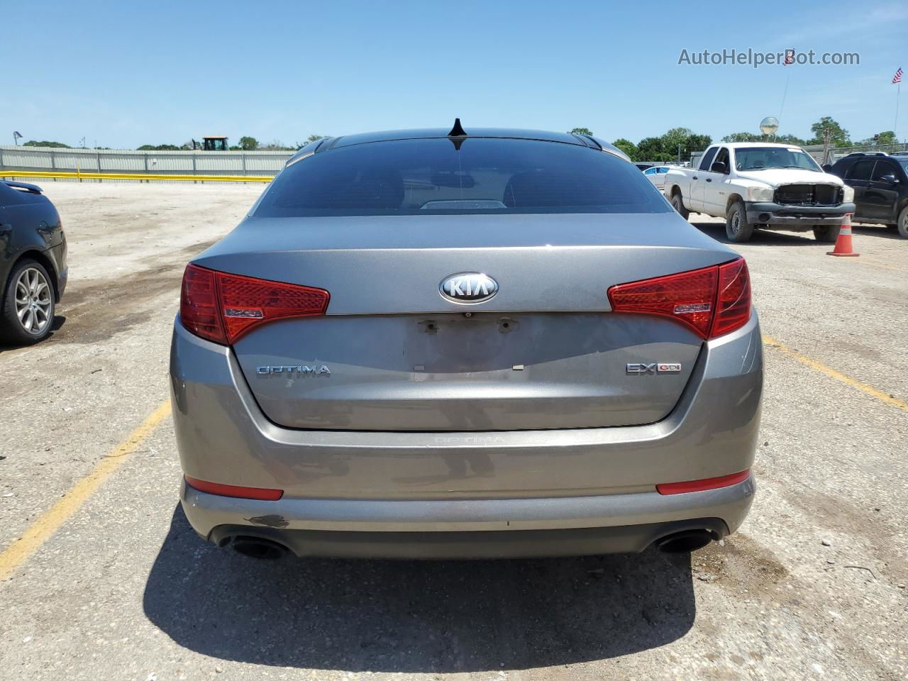 2013 Kia Optima Ex Gray vin: 5XXGN4A74DG228543