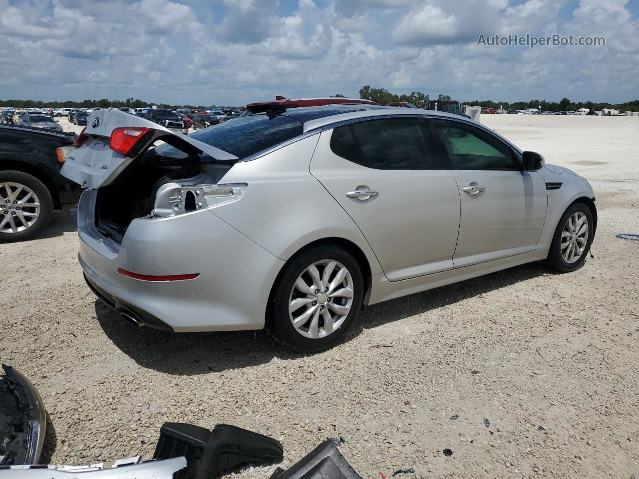 2014 Kia Optima Ex Silver vin: 5XXGN4A74EG278750