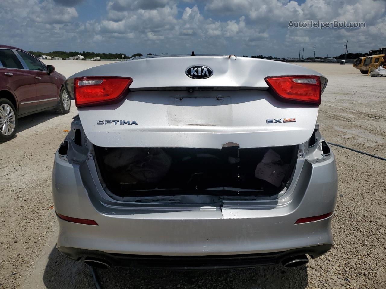 2014 Kia Optima Ex Серебряный vin: 5XXGN4A74EG278750