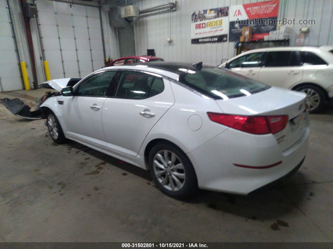 2014 Kia Optima Ex White vin: 5XXGN4A74EG282586