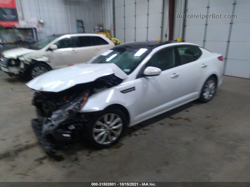 2014 Kia Optima Ex White vin: 5XXGN4A74EG282586