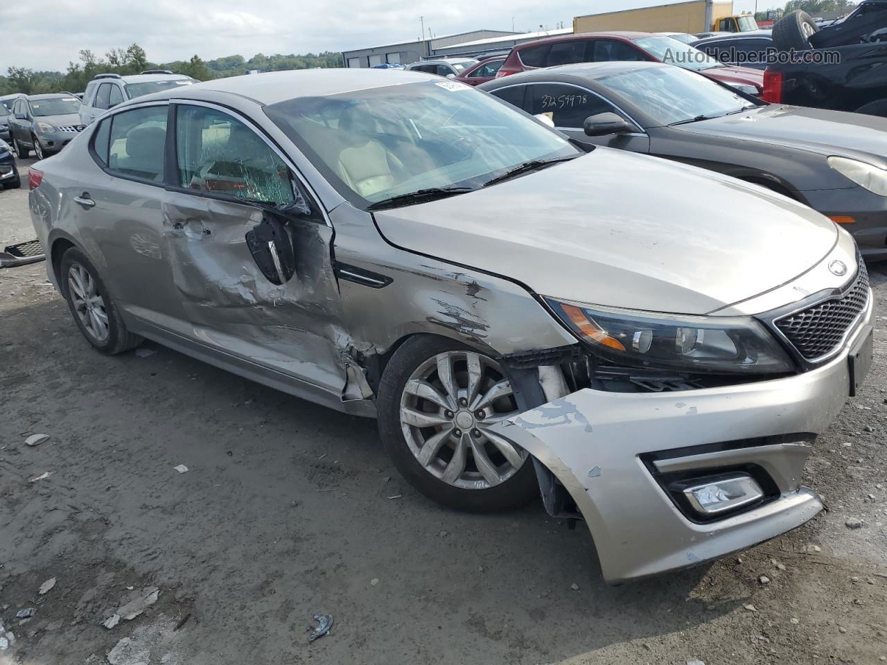 2014 Kia Optima Ex Серебряный vin: 5XXGN4A74EG297444