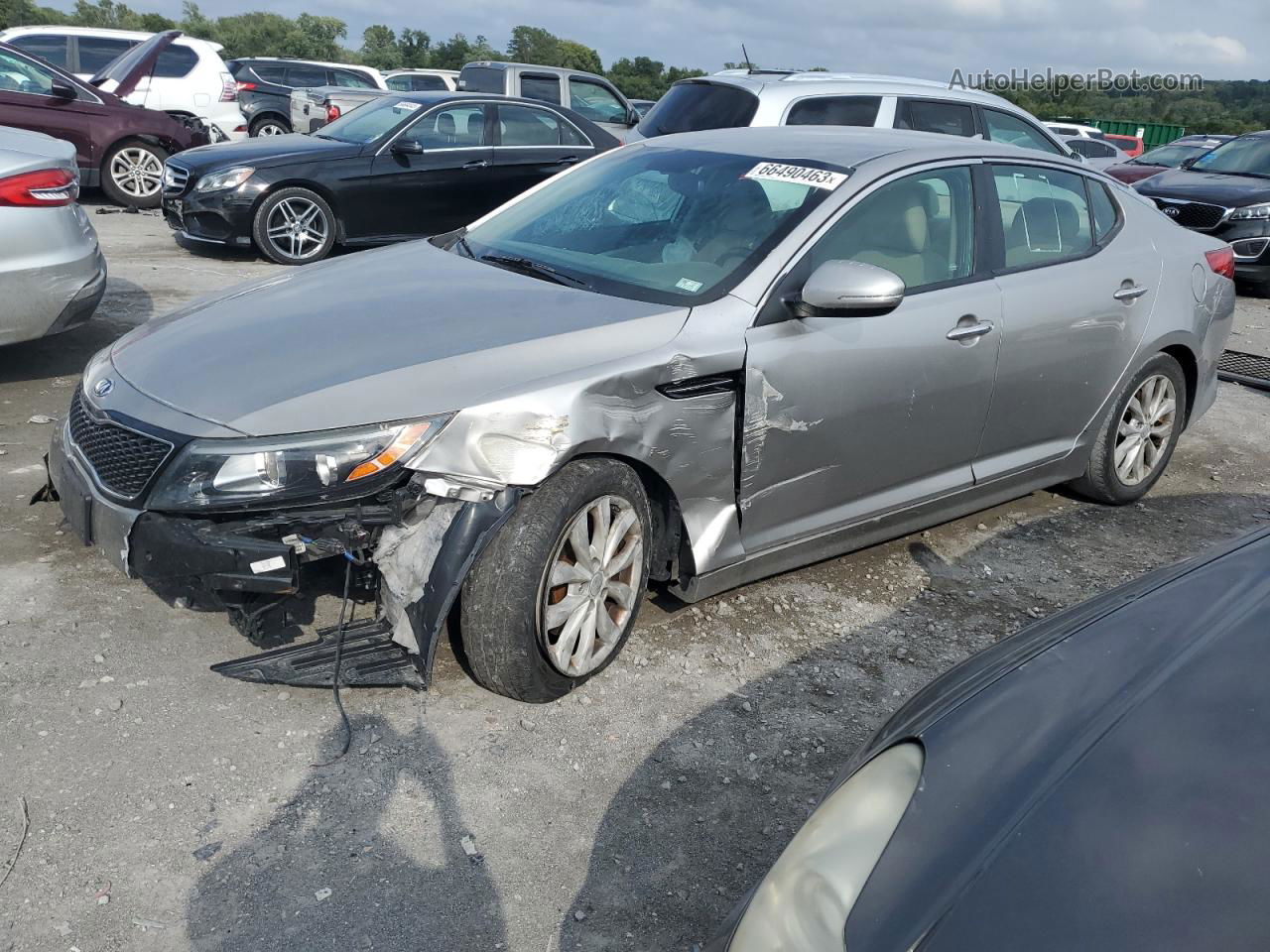 2014 Kia Optima Ex Silver vin: 5XXGN4A74EG297444