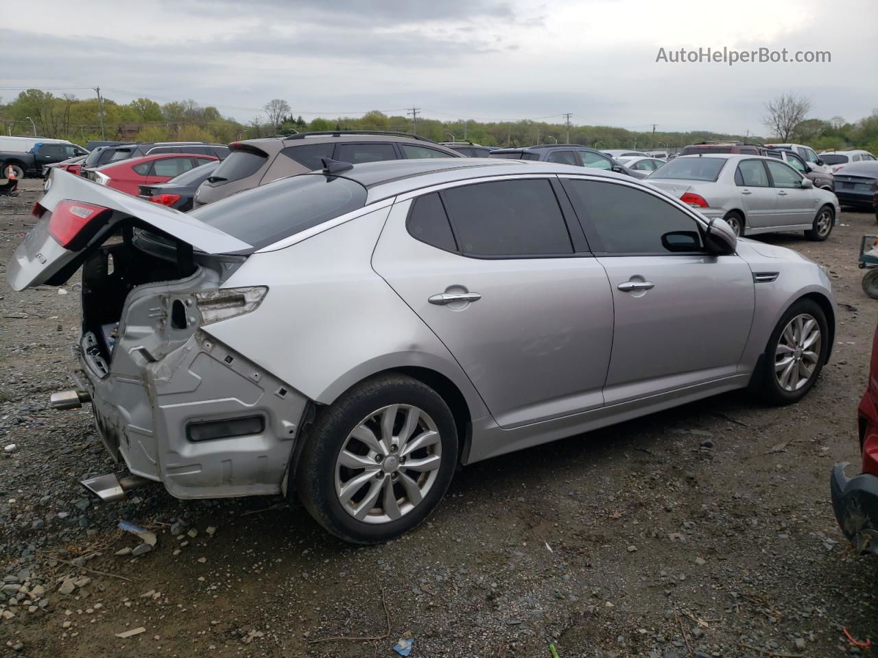 2014 Kia Optima Ex Silver vin: 5XXGN4A74EG302254